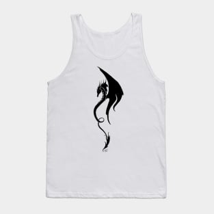 Tribal Simple Black Dragon Tank Top